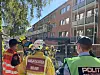 brannvesen utenfor boligblokk