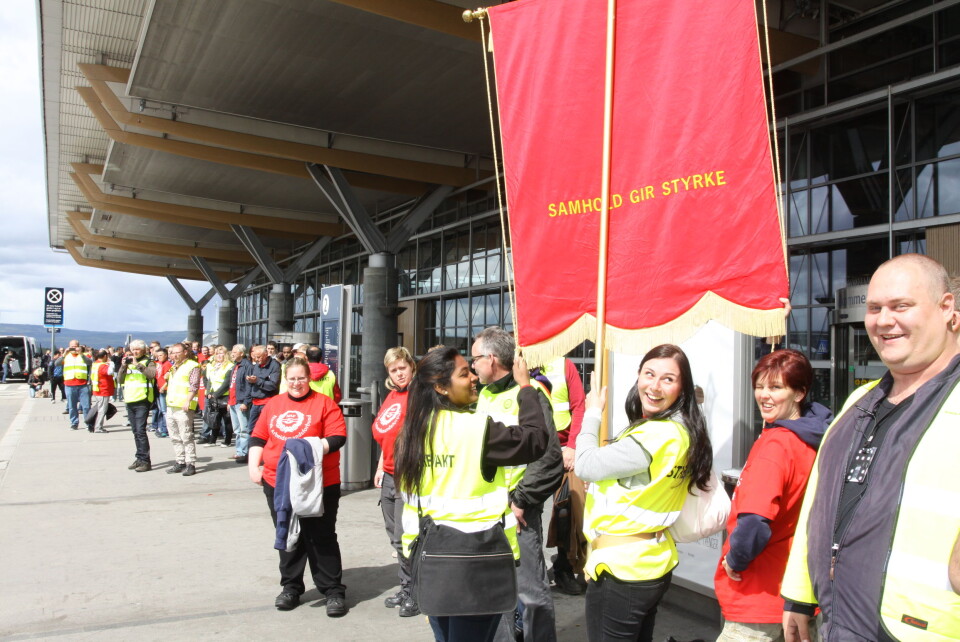 vekterstreik Gardermoen