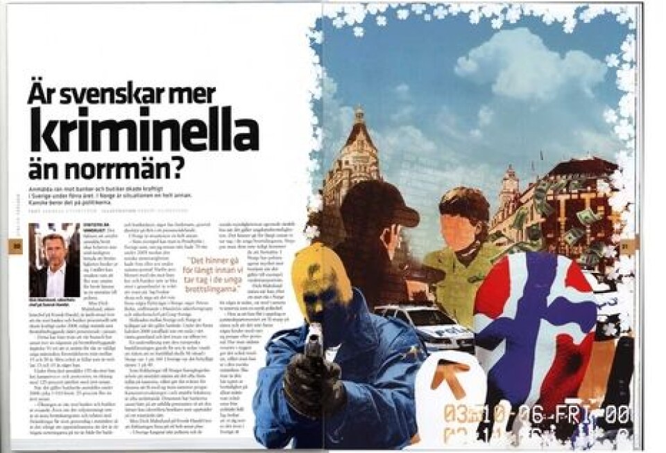 Er svensker mer kriminelle enn nordmenn?