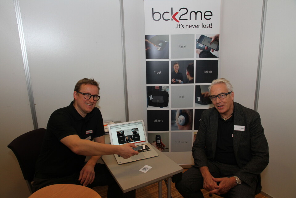 Gründerne Knut Lilloe Salvesen og Bjørn Horgen har stor tro på Bck2me (foto: Even Rise).