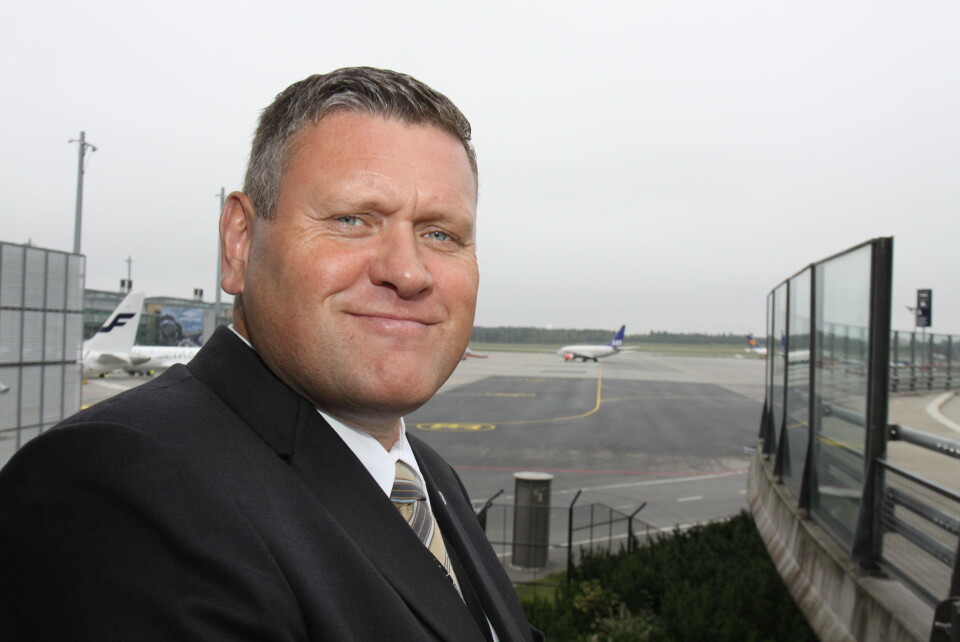 Administrerende direktør Kjell Frode Vik har grunn til å smile etter at Nokas sikret seg sikkerhetskontrollen på Arlanda. Her er han fotografert på Oslo Lufthavn (arkivfoto Even Rise).