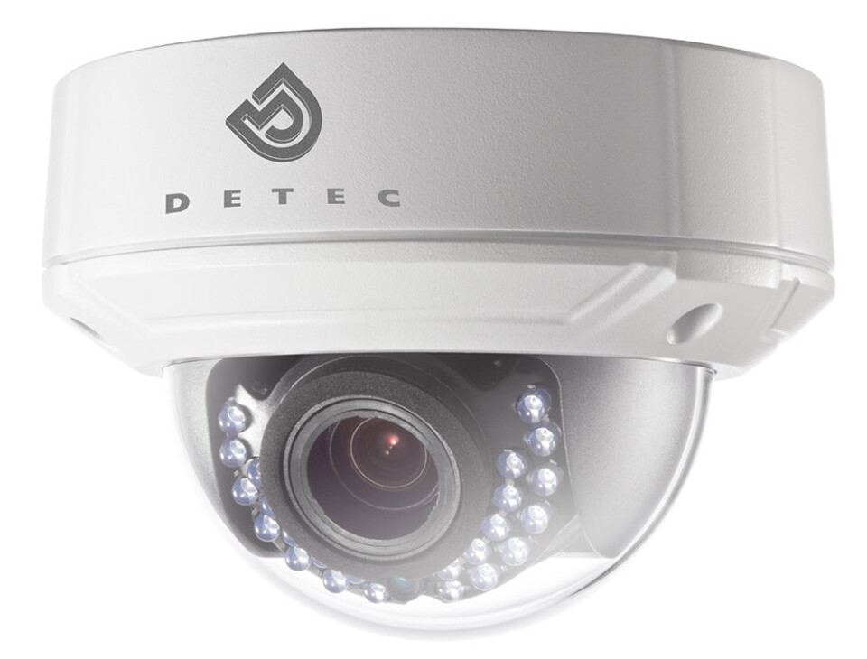 Detec regner med at bestselgeren av de tre lanserte kameraene blir denne vandalsikre minidomen (foto: Detec AS)..