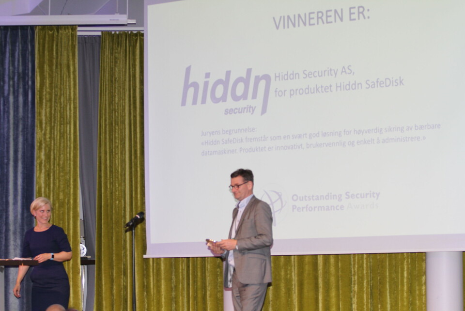 Vant pris for beste datasikkerhets-produkt