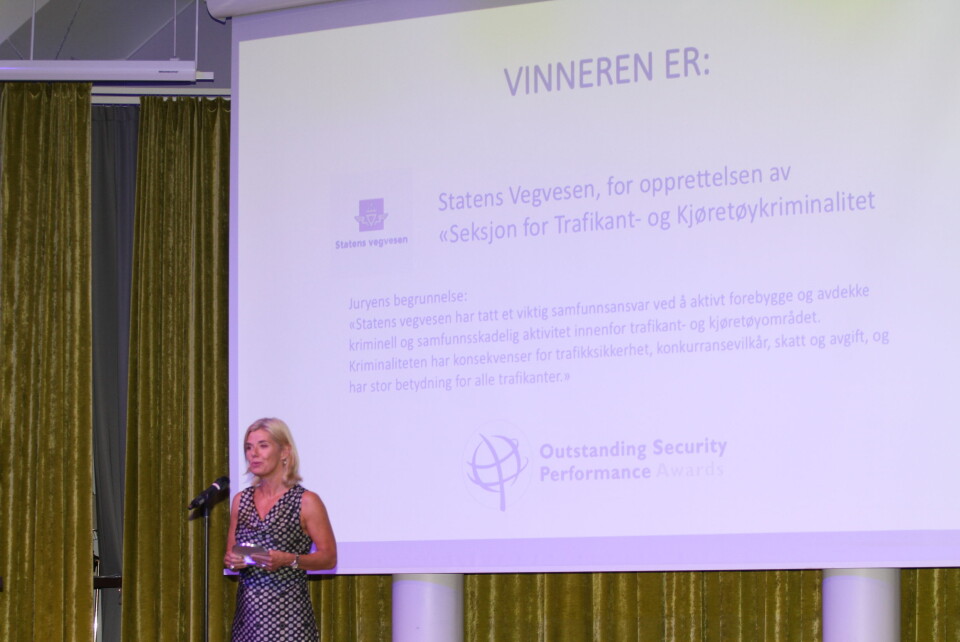 Vegvesenet hedret