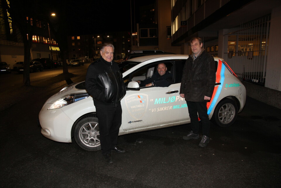 Konsernsjef Tore Monsen i TomaGruppen (t.v.) gleder seg til Rolf Gunnar Reisænen og Rolf Thorkildsen (t.h.) skal drive sammen i Toma Security (foto: Even Rise).i