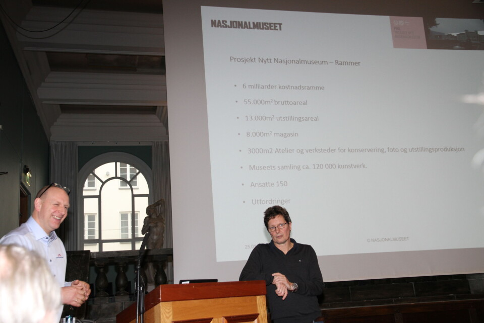 President Øyvind Halnes i Nosif gledet seg over foredraget som Jon Geir Placht holdt (foto: Even Rise).