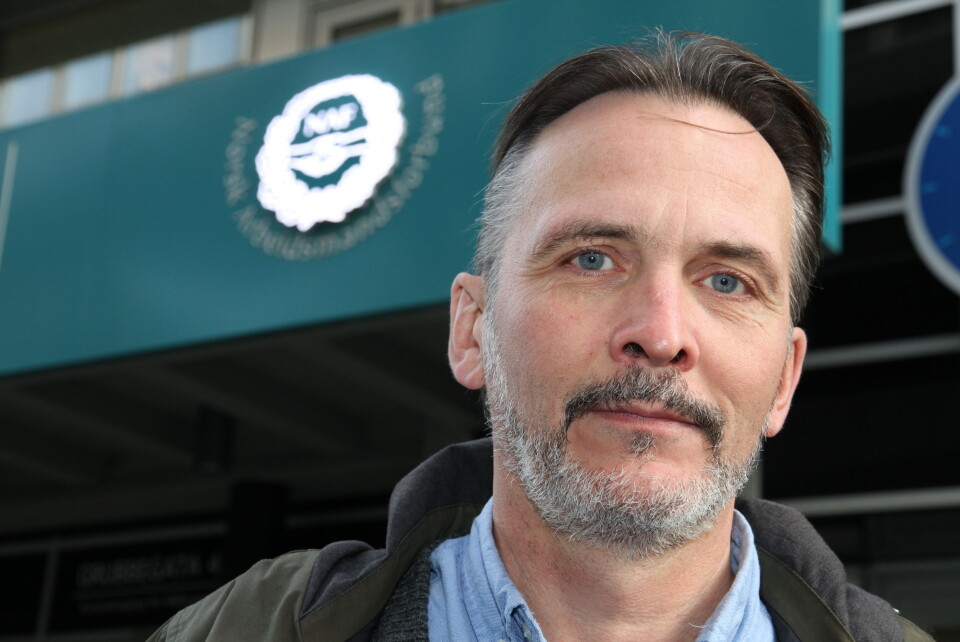 Forbundssekretær Terje Mikkelsen gleder seg over seieren i Arbeidsretten (foto: Even Rise).