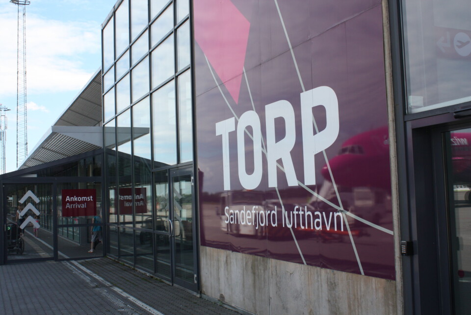 Uklarheter i det opprinnelige anbudsdokumentet gjør at det kjøres en helt ny anbudsrunde for sikkerhetstjenestene ved Torp Sandefjord Lufthavn (foto: Torp Sandefjord Lufthavn).