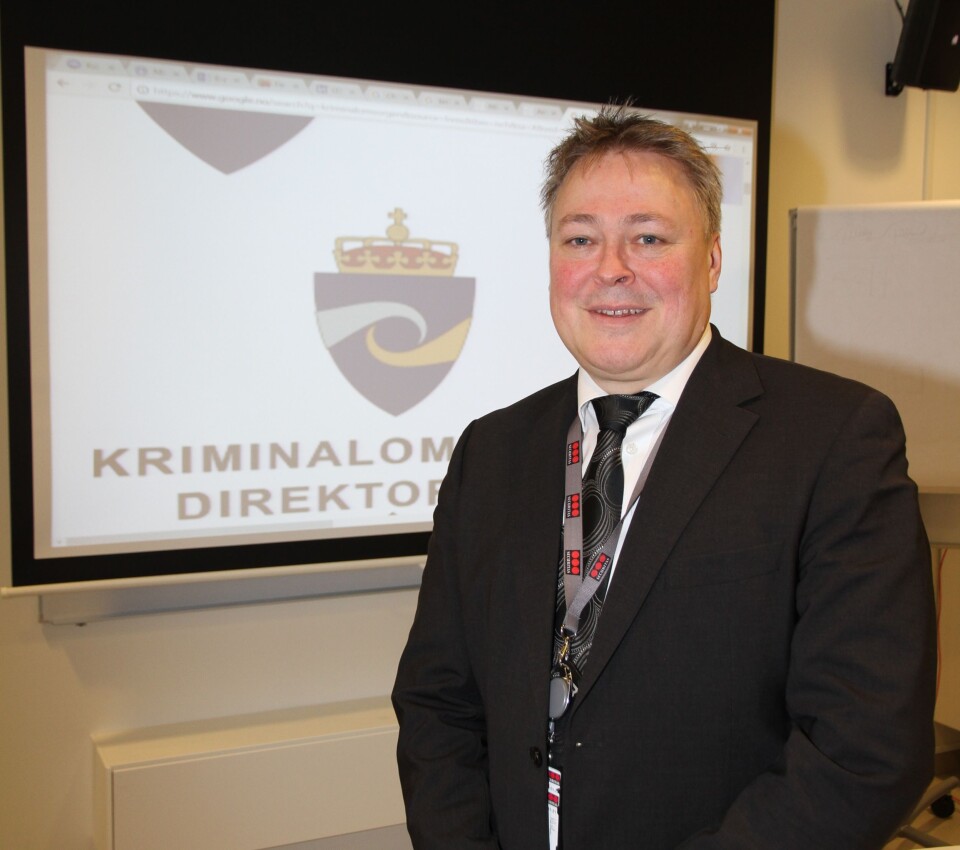 Stein Kjetil Sveen i Securitas avdeling teknikk gleder seg over leveransen til Agder fengsel (foto: Even Rise).
