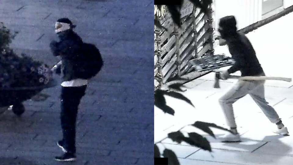 Her er to av personene som slo til mot en gullsmed i Brumunddal. Innlandet politidistrikt ber om din hjelp til å identifisere dem.