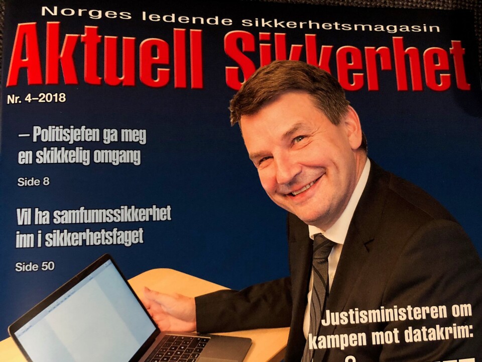 Justis-, beredskaps- og innvandringsminister Tor Mikke Wara snakker om datasikkerhet i nyeste utgave av Aktuell Sikkerhet.