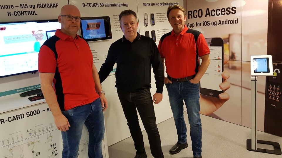 Tor-Arne Aarhus (i midten) gleder seg til å jobbe sammen med Geir Thomassen og Vidar Kongsrud (t.h.). (Foto: Privat).
