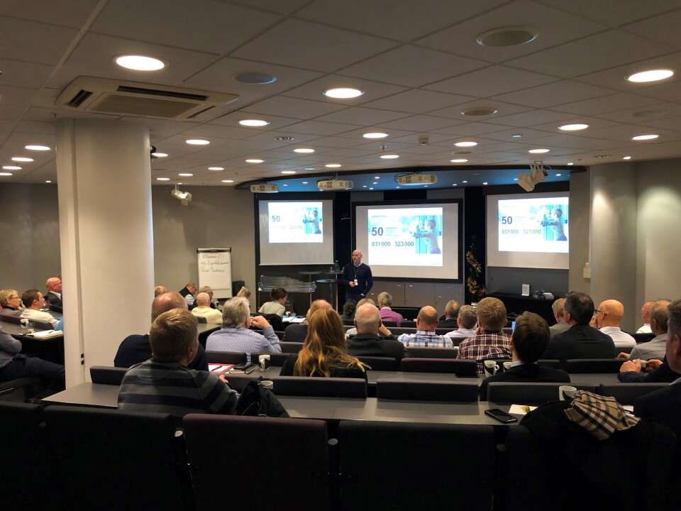 Jon Ivar Mehus i Avinor var en av foredragsholderne på onsdagens medlemsmøte (foto: Privat).