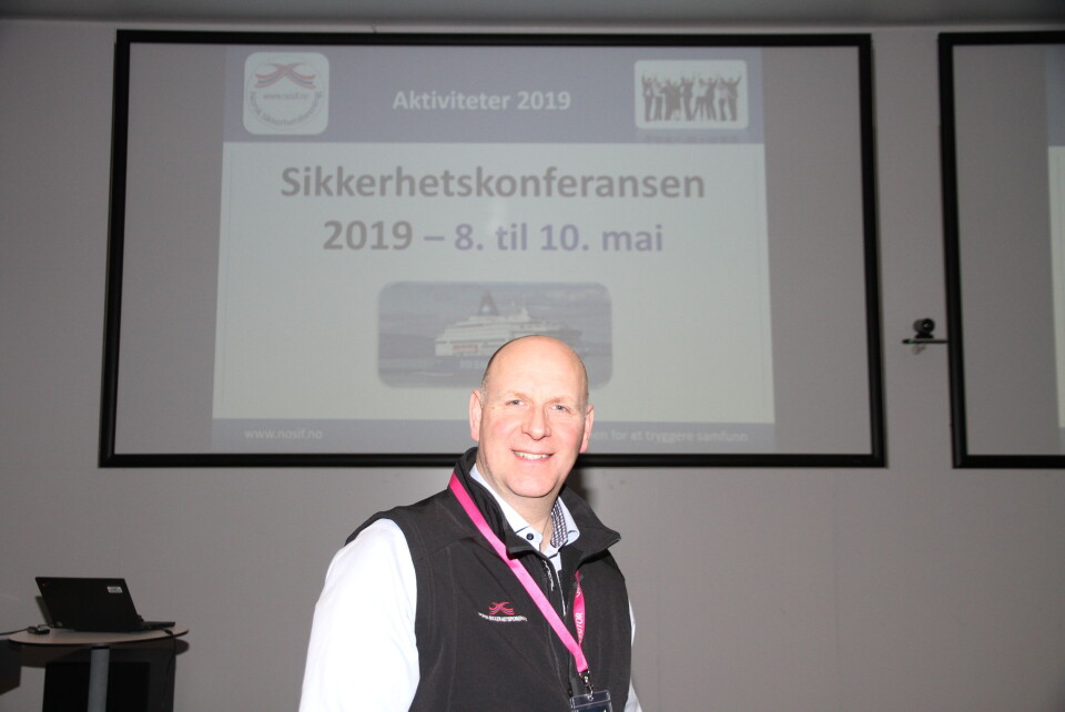 Leder Øyvind Halnes i Nosif har stor tro på at Sikkerhetskonferansen i går får flere deltakere enn rekordantallet i fjor (foto: Even Rise).