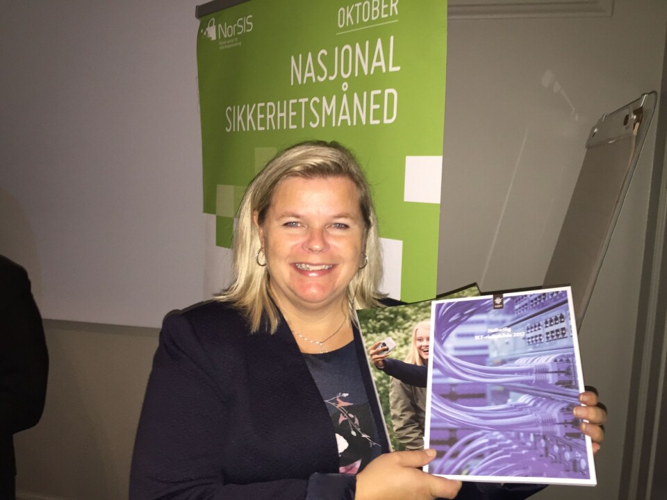 Peggy Sandbekken Heie er stolt over å være blant topp 50 over de viktigste cyber security-kvinnene i Europa (arkivfoto: Even Rise).
