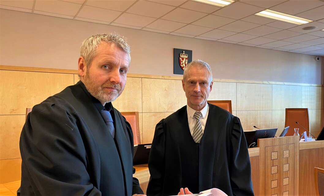 Politiinspektør Richard Røed påsto lang fengselsstraff for mannen i sikkerhetsbransjen. Advokat Tore M. Famestad (t.h.) er ikke enig. Dom i saken faller senere. Politiinspektør Richard Røed påsto lang fengselsstraff for mannen i sikkerhetsbransjen. Advokat Tore M. Famestad (t.h.) er ikke enig. Dom i saken faller senere.