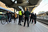 Vektere og togpersonell på Oslo S.