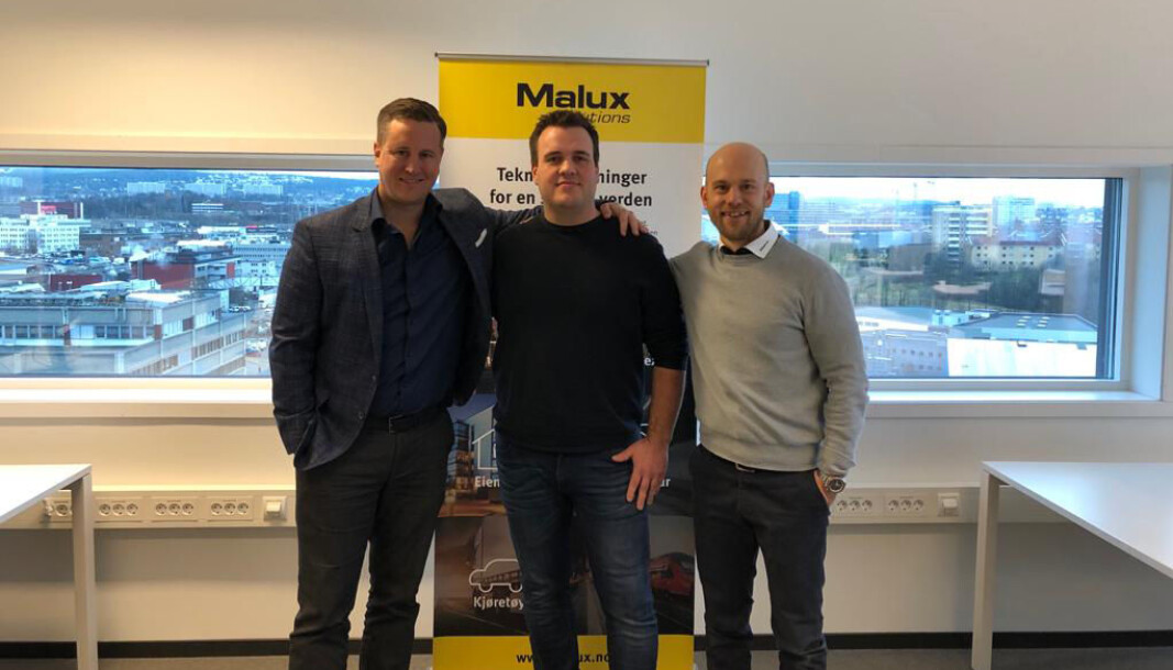 Anders Nygren, Ståle Brastad og Ludvig Vestin gleder seg til å rulle ut produktene fra Malux Solutions i det norske markedet. Anders Nygren, Ståle Brastad og Ludvig Vestin gleder seg til å rulle ut produktene fra Malux Solutions i det norske markedet.
