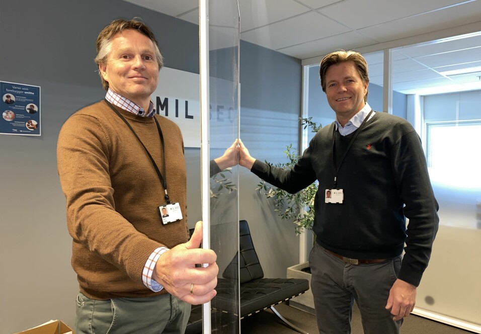 Bjørn Hagen og Per Ove Paulsen kjøpte Mil Sec Norge-boet tilbake og gleder seg nå til å jobbe med Oneco.