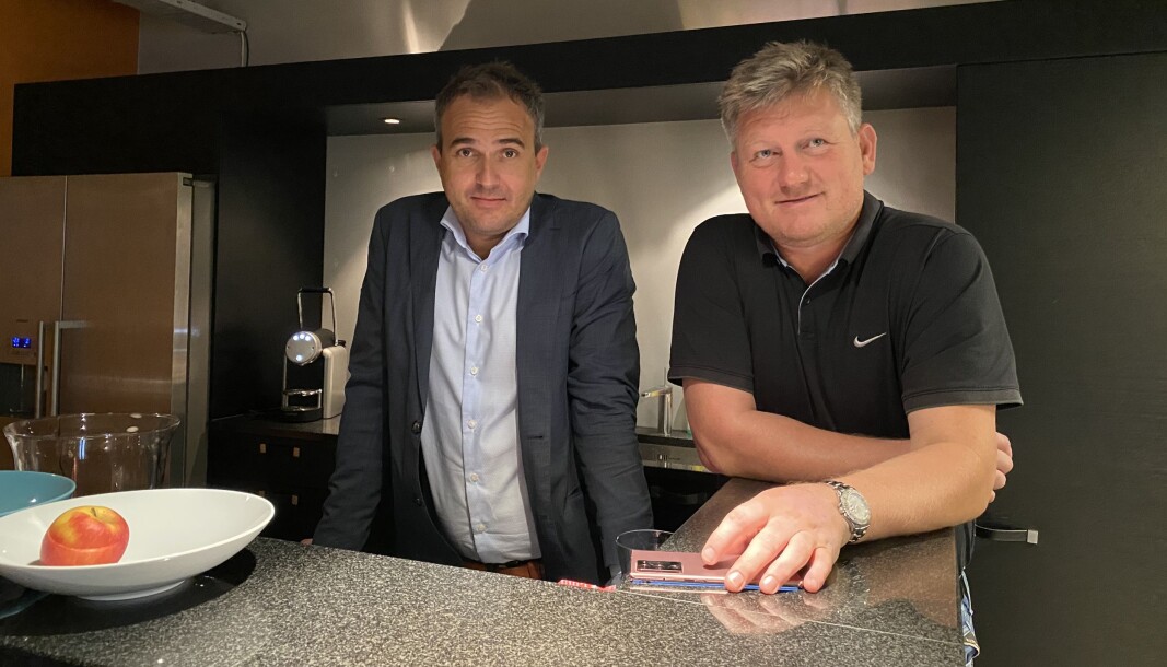 Pål Henrik Kristiansen (t.v.) og Lars Gilleberg (t.h.) etablerer nytt vaktselskap sammen med Dick Hansson og Petter Nilsen. Advokat John Christian Elden er styreleder. Pål Henrik Kristiansen (t.v.) og Lars Gilleberg (t.h.) etablerer nytt vaktselskap sammen med Dick Hansson og Petter Nilsen. Advokat John Christian Elden er styreleder.