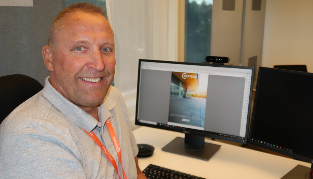 Rolf Gunnar Reisænen, sjefen for Certego i Norge, er svært godt fornøyd med utviklingen i selskapet. Han har stor tro på vekst, og har som mål å bli bransjens beste innen bærekraft.