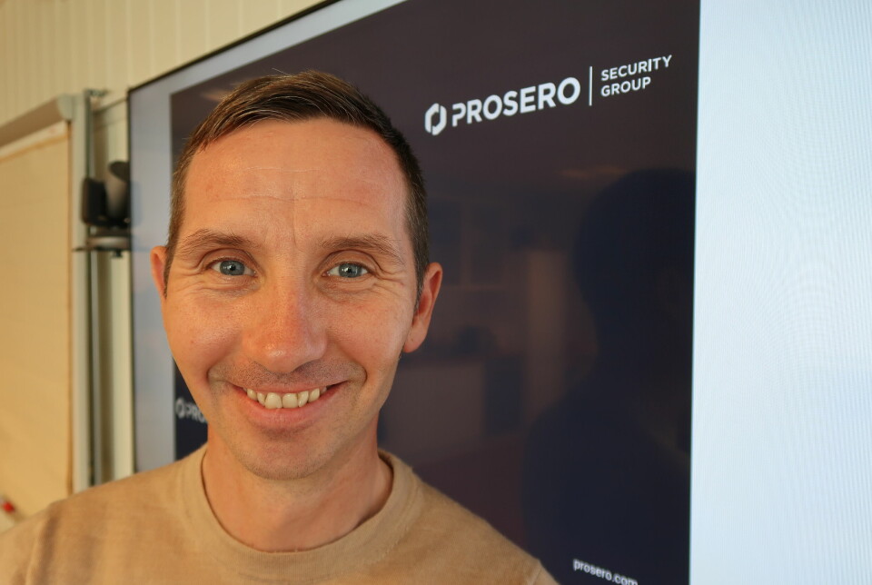 Landssjef Andreas Setting i Prosero Security Group er fornøyd med at de sikrer seg en spesialist innen porter med kjøpet av Port Øst AS.